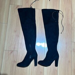 Knee High Boots Black Charlotte Russe Size 6